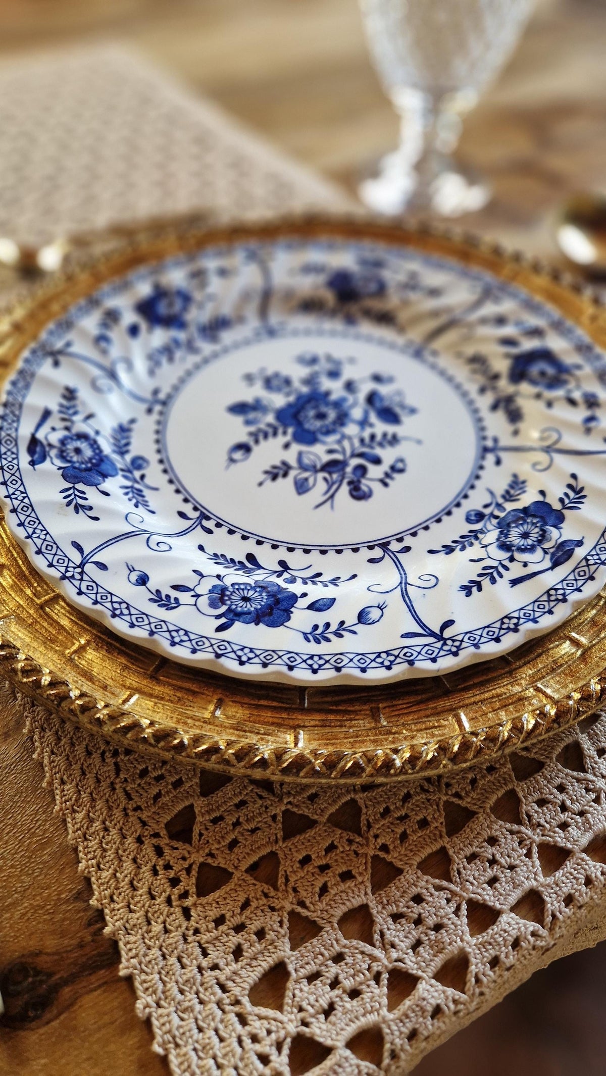 Set di sottopiatti fiorentini in legno, tovagliette in legno realizzate e dipinte a mano, disponibili in vari colori