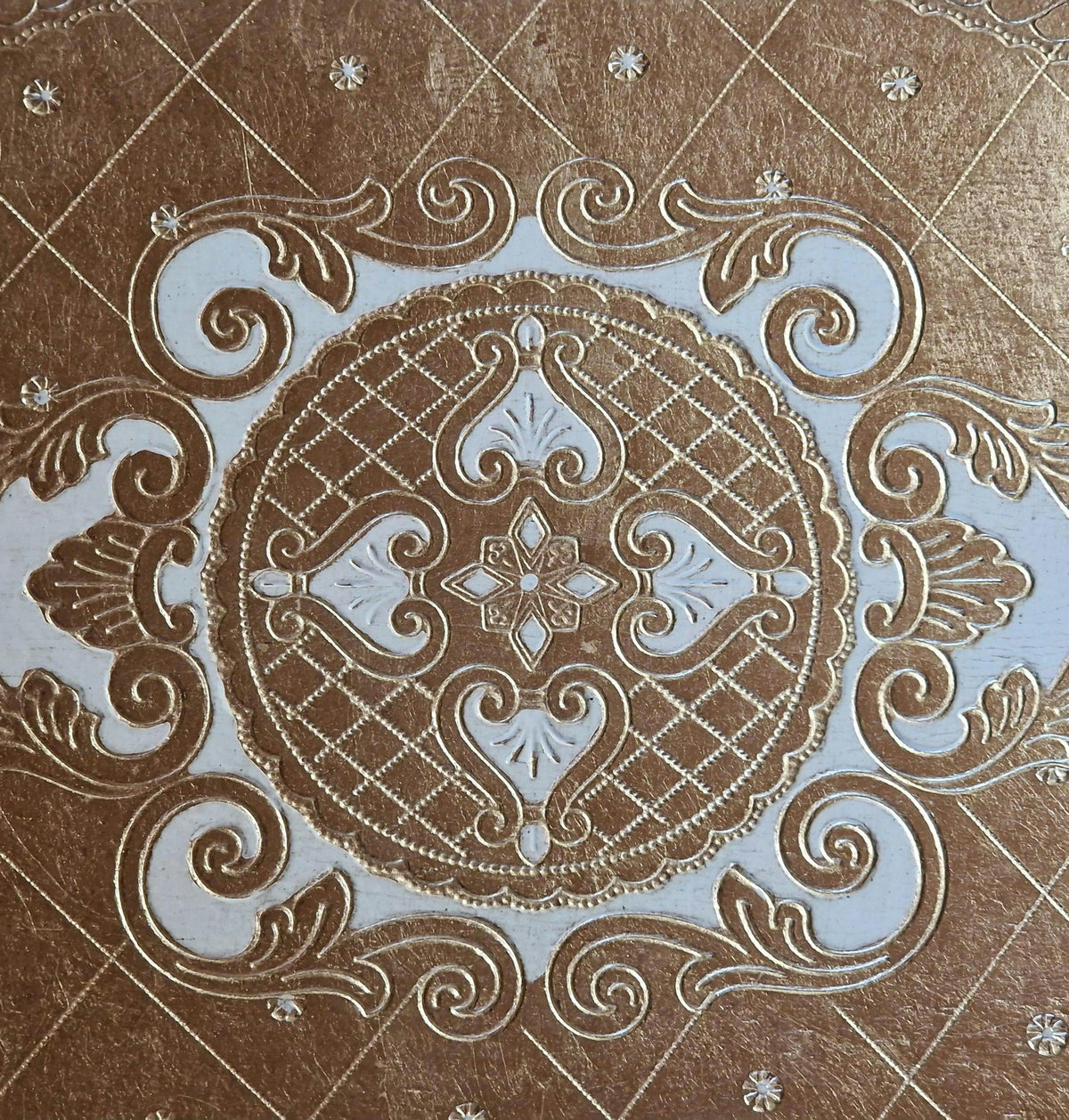 Vassoio Fiorentino in legno realizzato e decorato a mano, Wooden Florentine Tray